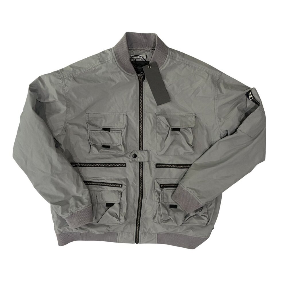 MADISON SUPPLY Utility Bomber Jacket in Grey